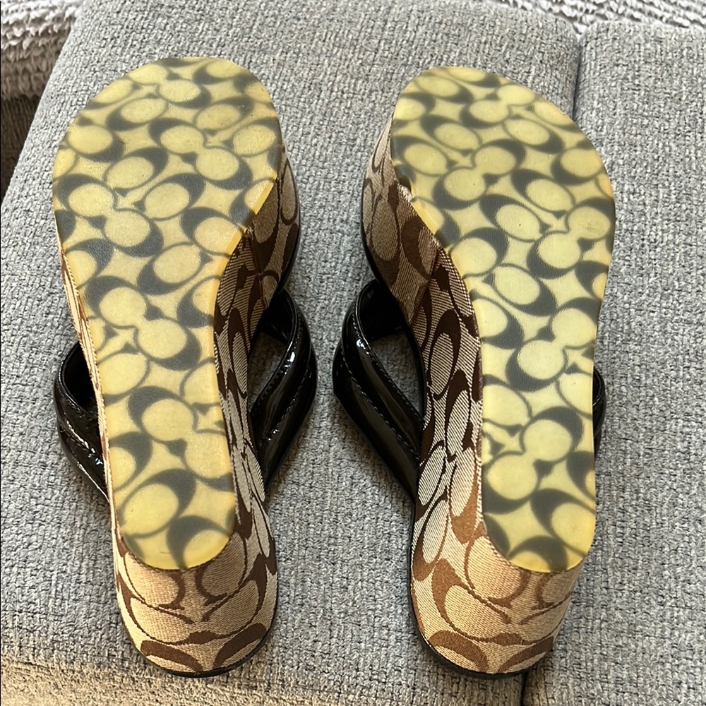 Coach Black and Brown Platform Shoes with Ergonomic Design - Picture 5 of 5